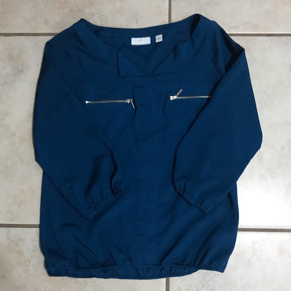 New York & Co Dark Teal Blouse